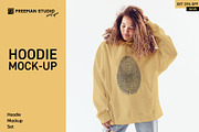 Hoodie Mock-Up Set, a Hoody Mockup by Freeman Studio (Thumbnail 1 of 16)