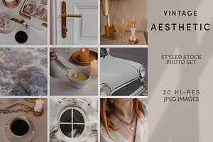 AESTHETIC. Set Of Styled Stock Photo