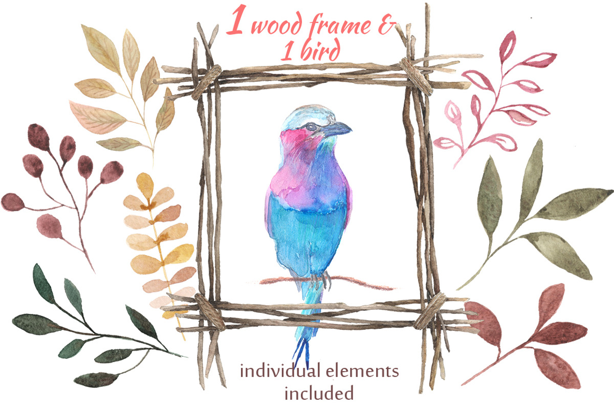 Floral Autumn. Watercolor collection, an Object Graphic by SaharaArt (Photo 3 of 7)