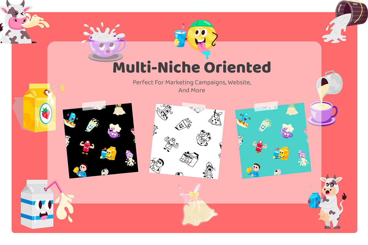 Milk Cartoon Sticker Pack, an Emoji Icon by Vectors Market (Photo 4 of 6)