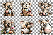 Whimsical Easter Koala Clipart, an Illustration by Sublimation Artist (Thumbnail 2 of 7)