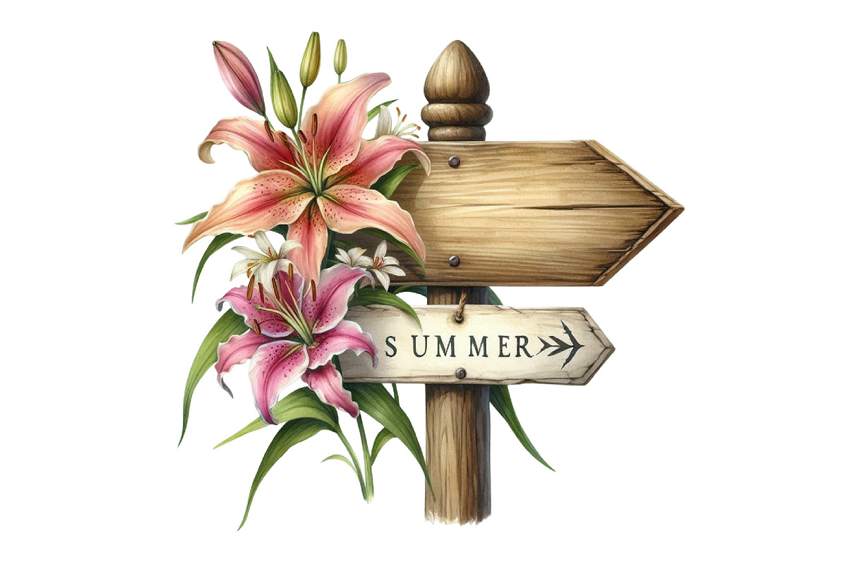 Summer Empty Sign & Wildflowers PNG, an Illustration by Designking (Photo 4 of 4)