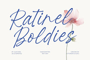 Ratinel Boldies Handwritten Ink Font, a Script Font by Letterena Studios Script (Thumbnail 1 of 15)