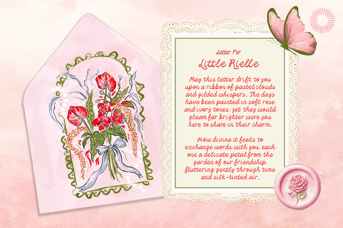 Little Rielle| Fairytale Handwritten, a Handwritten Font by Setara Langit CreativeStd (Photo 2 of 12)