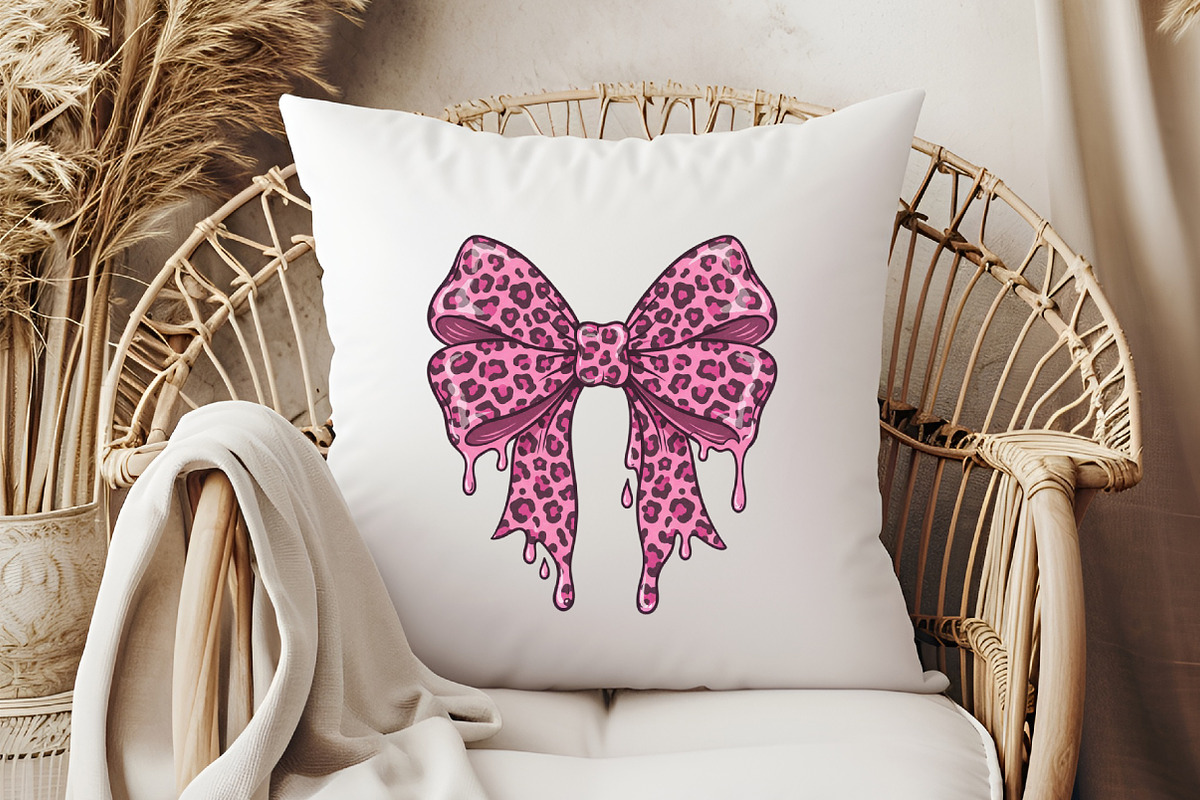 Pastel Goth Leopard Print Bow png, an Illustration by Libby Wishes (Photo 2 of 6)