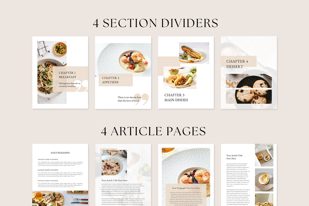 Cookbook Recipe Book Template, a Magazine Template by ShopRShop (Photo 4 of 9)