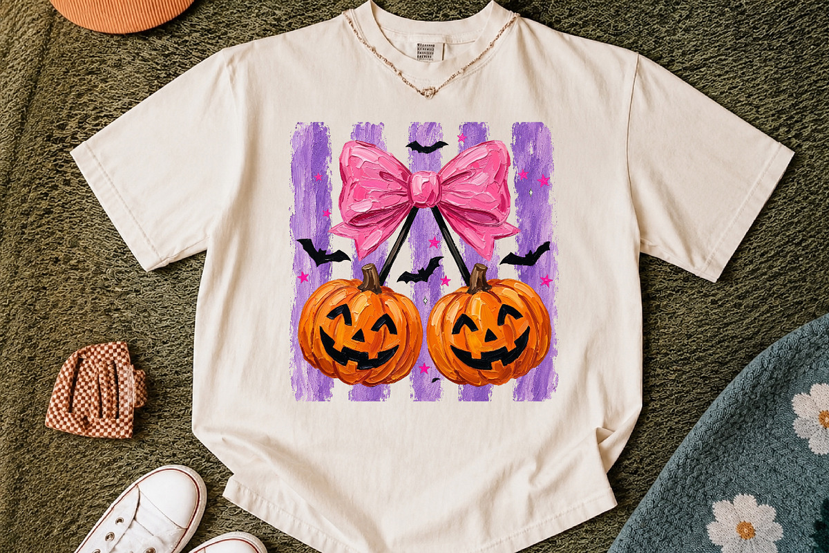 Striped Pumpkin Cherry PNG, a Seasonal Illustration by Libby Wishes (Photo 2 of 3)