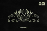 STREETWEAR HERALDIC GRAPHIC SET, an Object Graphic by BonkiStudio (Thumbnail 4 of 11)
