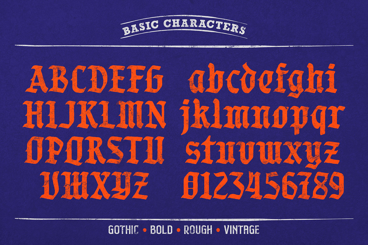 Monkeys Twenty Blackletter, a Blackletter Font by alit design (Photo 6 of 17)