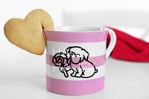 Cute Bulldogs Procreate Stamp Brushe