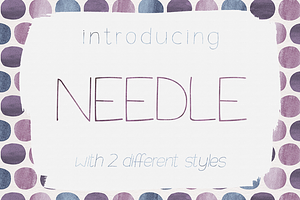 Needle Sans Serif Font