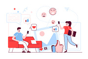 Flat Line Web Illustrations, a Templates & Theme by alexdndz (Thumbnail 25 of 25)