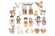 Noah’s Ark Watercolor Clipart Bundle, an Illustration by CharmClipArt (Thumbnail 3 of 8)