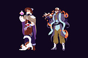 Old wizards, magician, sorcerers set, a Person Illustration by PaperTrident (Thumbnail 6 of 6)