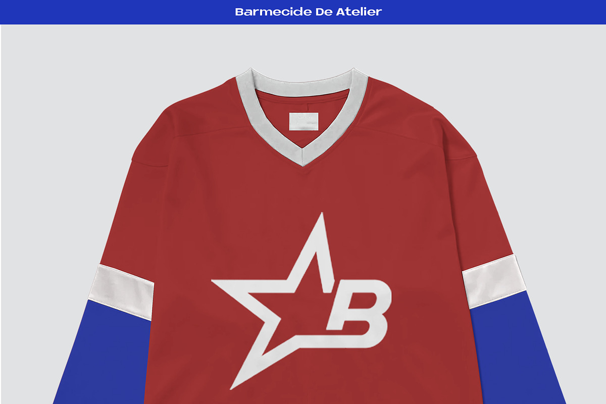 Hockey jersey mockup, a Shirt Mockup by Barmecide Mockup Studio (Photo 3 of 3)