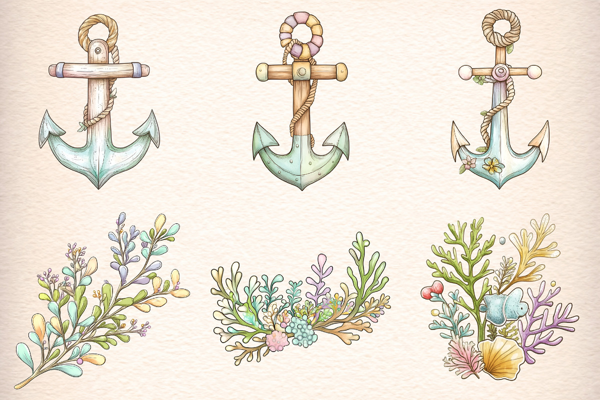 Whimsical Summer Clipart Bundle, an Illustration by Digital Artistic99 (Photo 2 of 11)