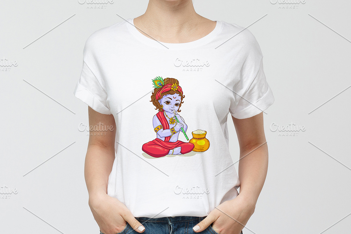 Little Krishna, Happy Janmashtami, an Illustration by Marysha Art (Photo 4 of 4)
