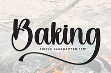 Baking | Script Font