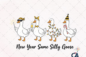 Happy New Year Goose PNG, an Illustration by Creative Art