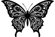 Elegant Butterfly Silhouette, an Object Graphic by Designer_Momina (Thumbnail 7 of 20)