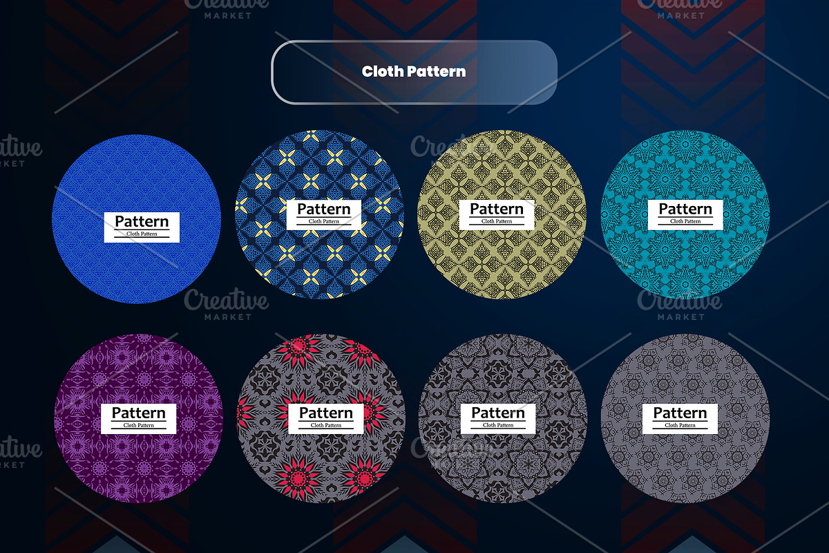 Colorful fabric pattern for print, a Decorative Illustration by samsulpassive (Photo 2 of 4)