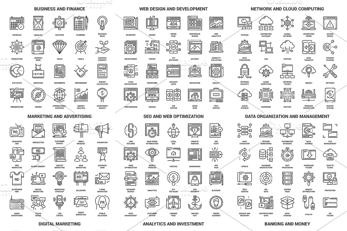300 Web Icons, an Outline Icon by Maxim_Basinski (Photo 3 of 7)