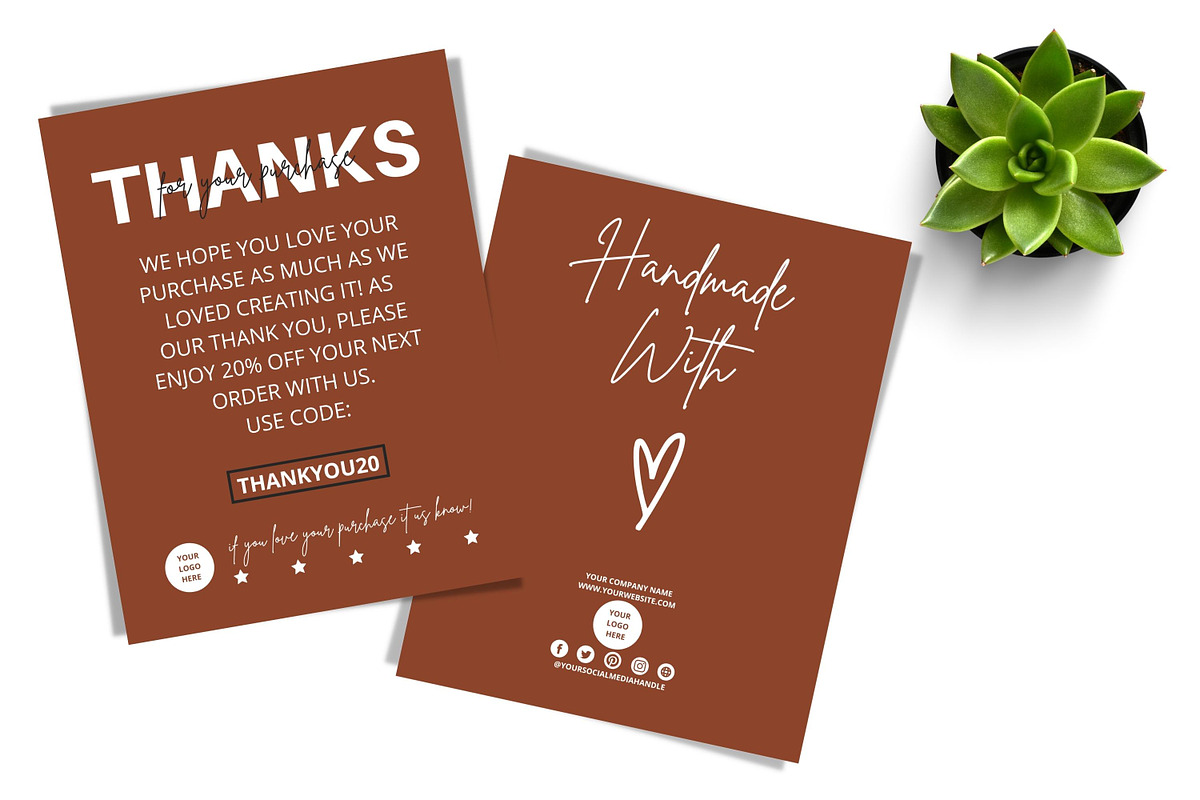 THANK YOU CARD FOR BUSINESS 2 SIDED, a Flyer Template by Oskar Wantopi (Photo 10 of 12)