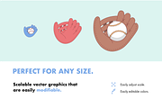 30 Baseball Icons, an Illustration by Hello Mister Frank (Thumbnail 2 of 7)