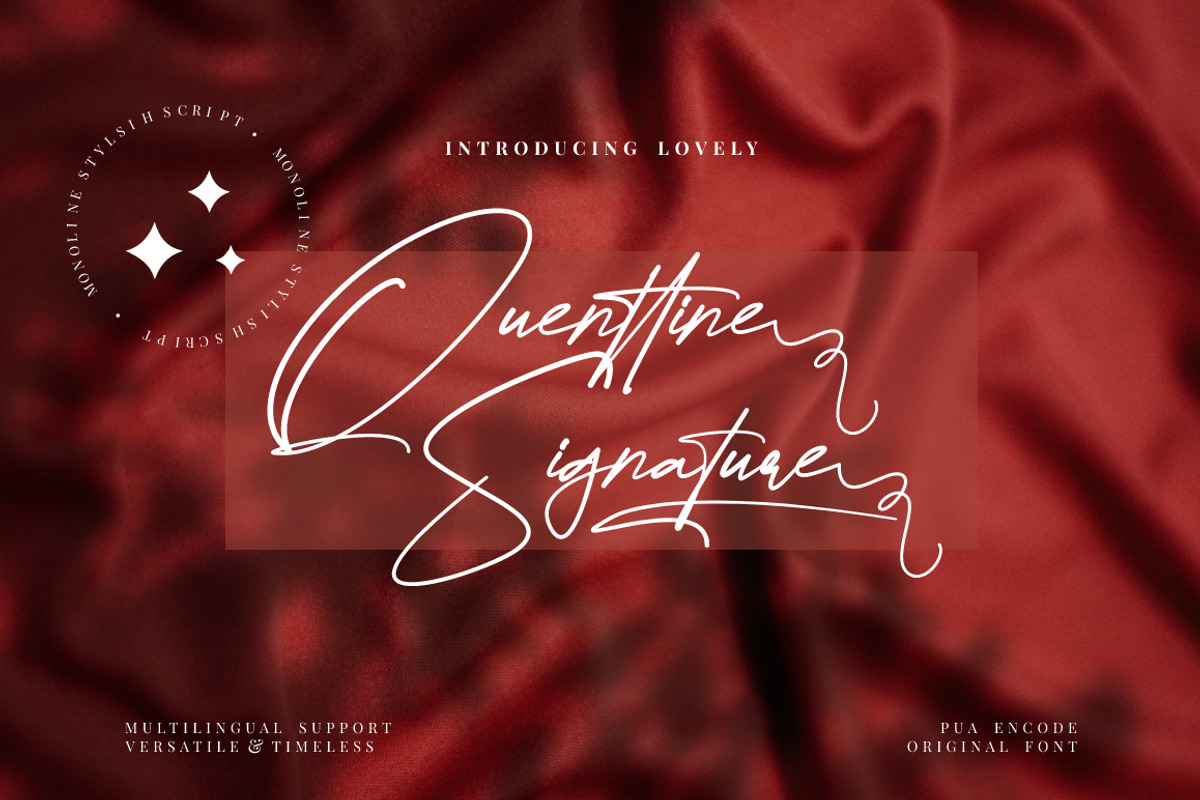 Quenttine Signature Business Font, a Script Font by KennedyStudio (Photo 1 of 11)