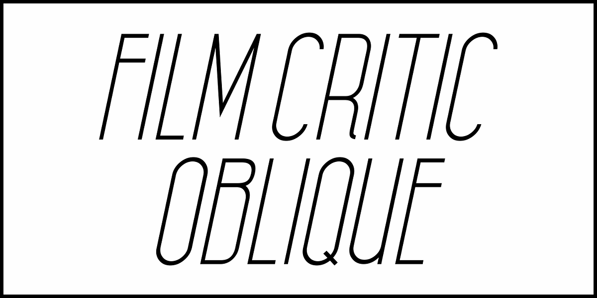 Film Critic JNL, a Sans Serif Font by Jeff Levine Fonts (Photo 4 of 5)