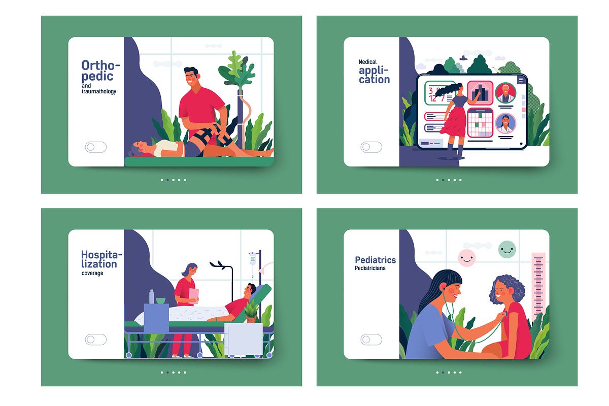 Part 1 Medical website illustrations, a Healthcare Illustration by Grivina's shop (Photo 32 of 37)