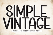 Simple Vintage | Script Font, a Script Font by Scratchones (Thumbnail 1 of 8)