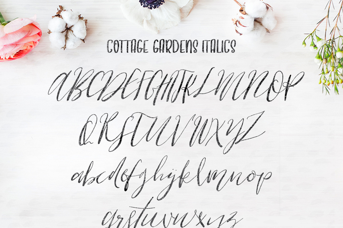 Cottage Gardens Script Font Duo preview 4
