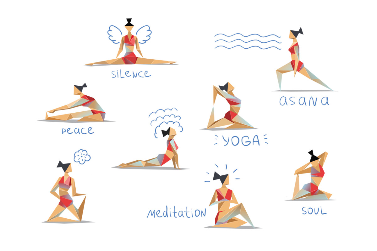Yoga poses, a Healthcare Illustration by lemonoff (Photo 2 of 3)