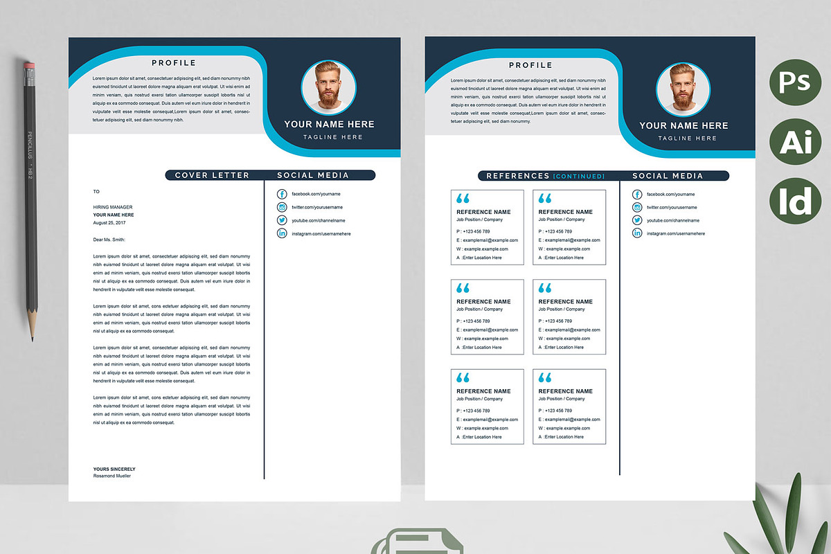 Stylish Resume Format | Minimal CV, a Resume Template by Attractive Resume (Photo 3 of 3)