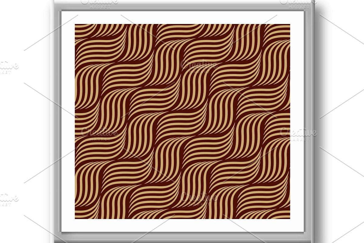 The geometric pattern with wavy, a Decorative Illustration by RODINA (Photo 3 of 3)