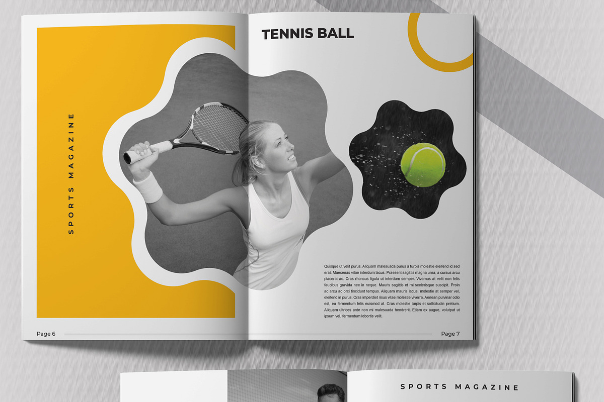 Sports Magazine Design Layout, a Magazine Template by MightyDesign (Photo 4 of 8)