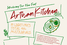 Artisan Kitchen Handwritten Font