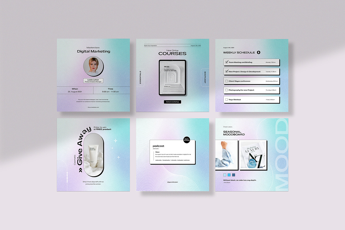 Instagram Creator Kit - PS & Canva, a Social Media Template by Imagination Area (Photo 3 of 10)