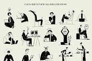 Freelance Life: 50 Line Art People, a Person Illustration by Veyla (Thumbnail 2 of 10)