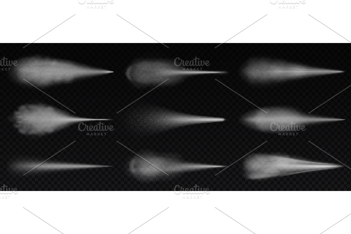 Realistic water spray. Transparent, a Background Graphic by winwin.art
