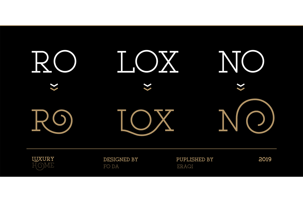 Luxury Home Font, a Font by Foda Foundry (Photo 5 of 8)