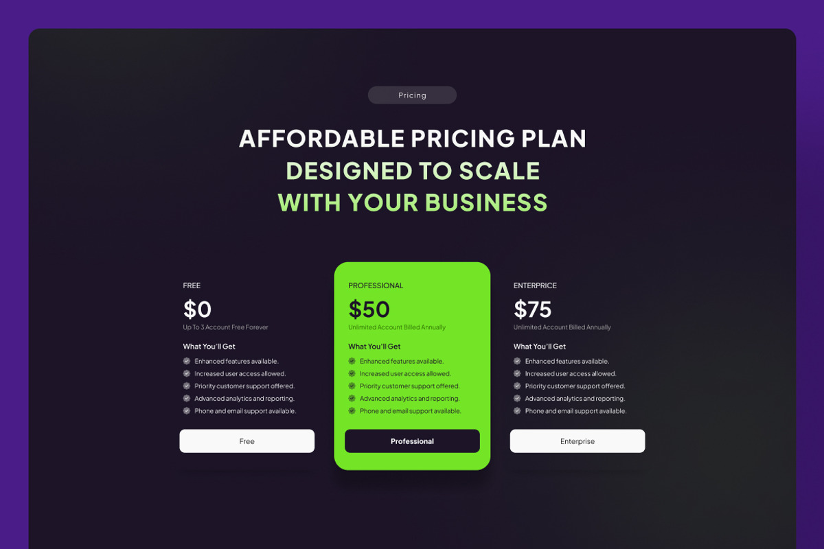 Control Financial Web Landing Page, a Landing Page Template by UICreative (Photo 3 of 4)