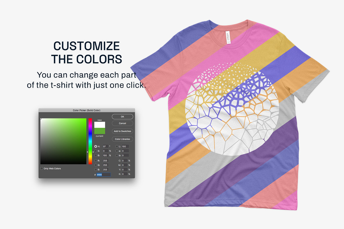 Bella Canvas 3001C  Tee Mockups, a Shirt Mockup by GraphicHero (Photo 5 of 9)