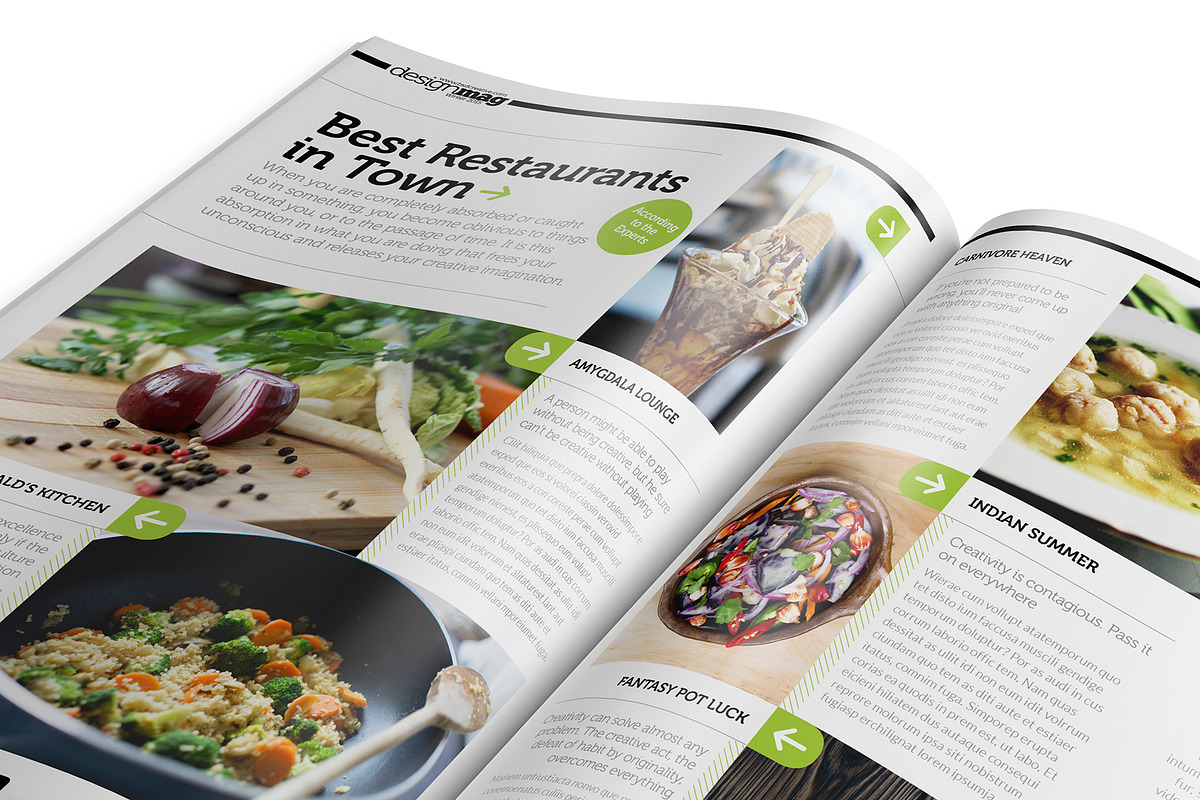 Magazine Template InDesign 06, a Magazine Template by Love Graphic Design (Photo 5 of 29)
