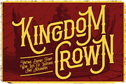 Kingdom Crown Vintage Label Font, a Serif Font by JumboDesign (Thumbnail 1 of 6)