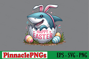 Cute Shark Bunny, a Seasonal Illustration by Pinnacle PNGs (Thumbnail 1 of 2)
