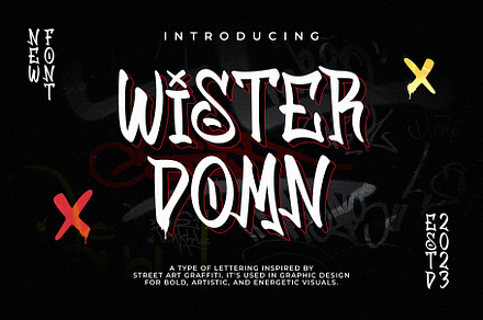 Wister Domn Graffiti Font, a Handwritten Font by Lettermine