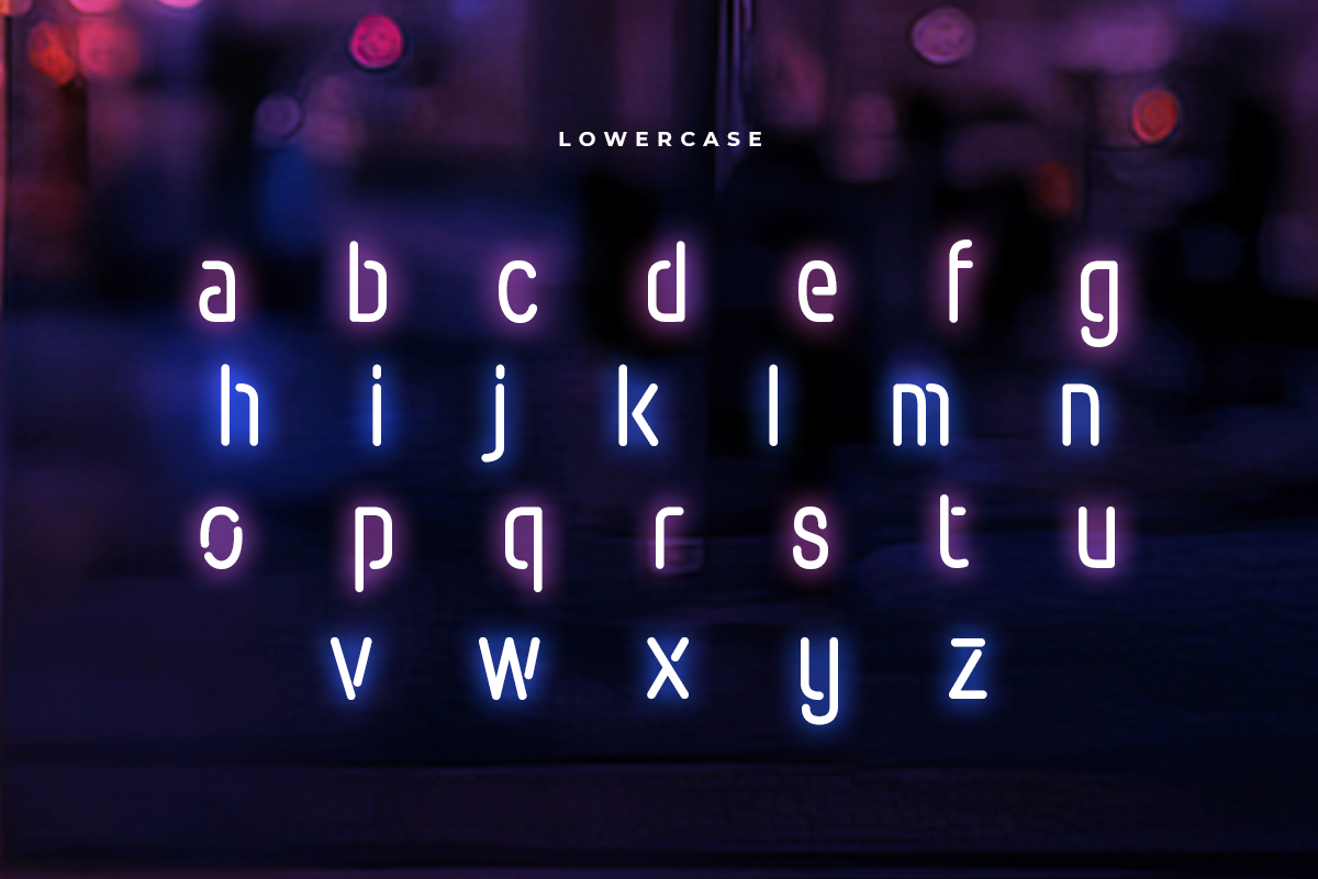 Beacon - Neon Light Party Font preview 7