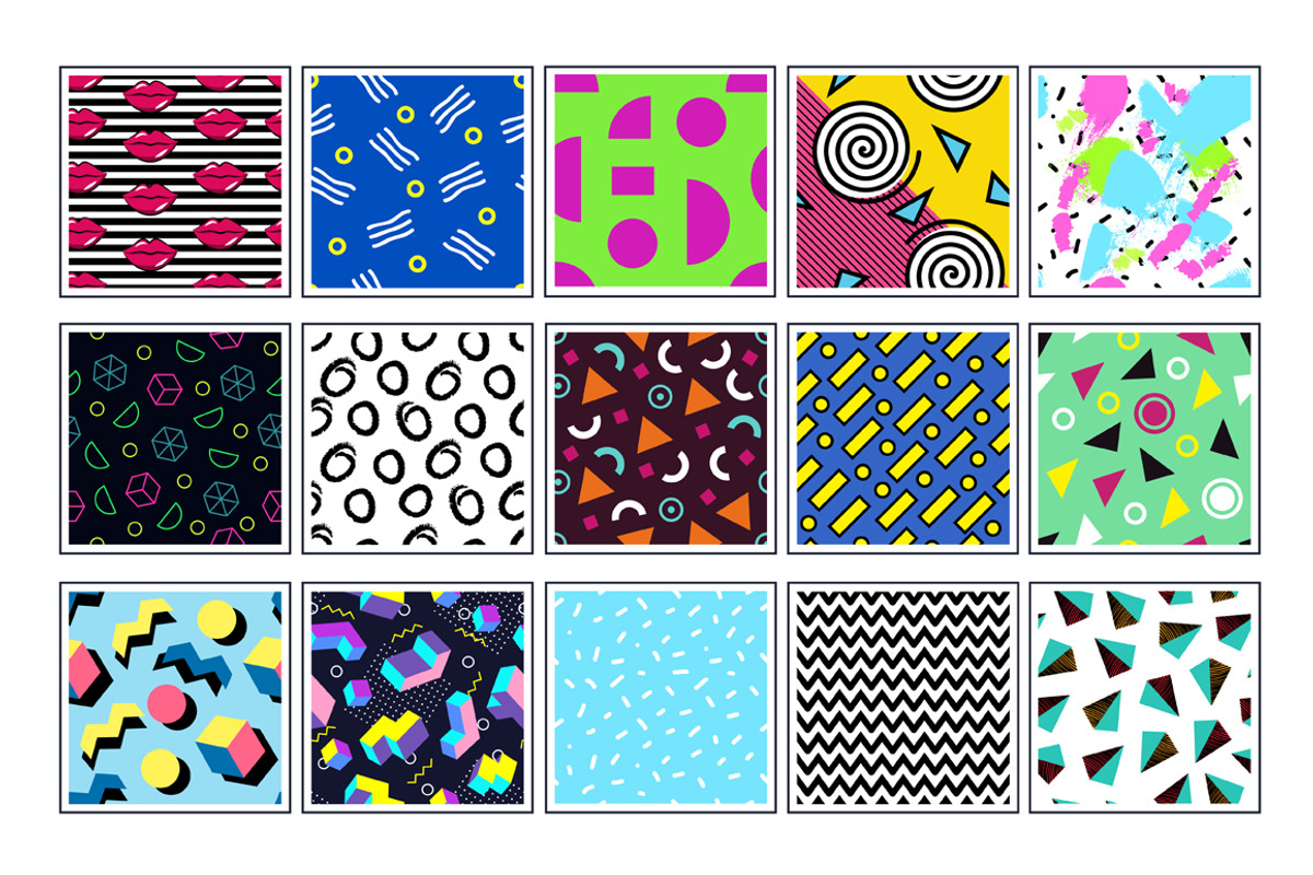 45 geometric patterns, a Pattern Graphic by ComelyPics Shop (Photo 9 of 11)